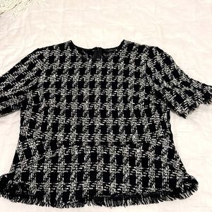 Black Zara Top New